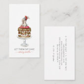 ベイカーベーカリーパティシシェフがケーキ食べを作る 名刺 (正面/裏面)