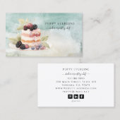 ベイカーベーカリーパティシシェフケーキケータリング 名刺 (正面/裏面)