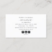 ベイカーベーカリーパティシシェフケーキケータリング 名刺 (裏面)