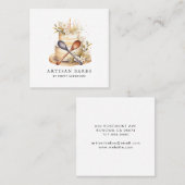 ベイカーベーカリーパティシシェフケーキ用品 スクエア名刺 (正面/裏面)