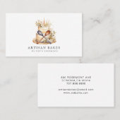 ベイカーベーカリーパティシシェフケーキ用品 名刺 (正面/裏面)