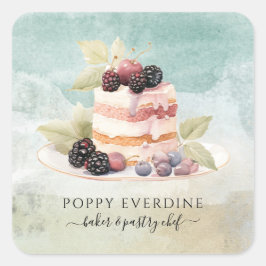 ベイカーベーカリーパティシシェフケータリングビジネス スクエアシール