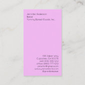 ベイカーベーカリー名刺 名刺 (裏面)