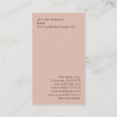 ベイカーベーカリー名刺 名刺 (裏面)