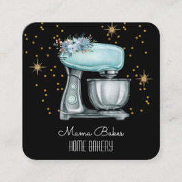 ベイカーベーキングウォーターカラーパティシシェフ スクエア名刺