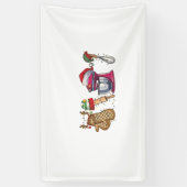 ベイカーベーキングベークベーカリーキッチンウォーケ 横断幕 (縦)