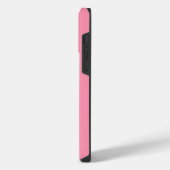 ベイカーミラー無地のピンク iPhoneケース (左側面)
