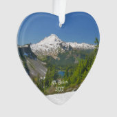 ベイカー山景勝写真アクリルオーナメント オーナメント (正面)