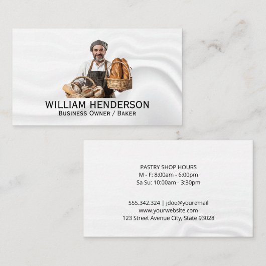 ベイカー | 料理芸術 名刺 (正面/裏面)