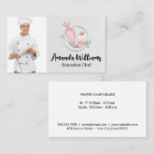 ベイカー | Chef |料理のロゴ 名刺 (正面/裏面)