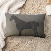 ベイギャルドホース(Albrecht Adam著) ランバークッション (ブランケット)