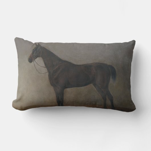 ベイギャルドホース(Albrecht Adam著) ランバークッション (正面)