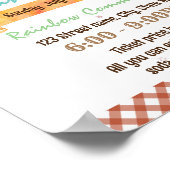 ベイクセールのポスターフライヤーテンプレート ポスター (角)