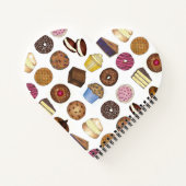 ベイクセールカップケーキブラウニーパイ焼いたケーキグッズ ノートブック (裏面)