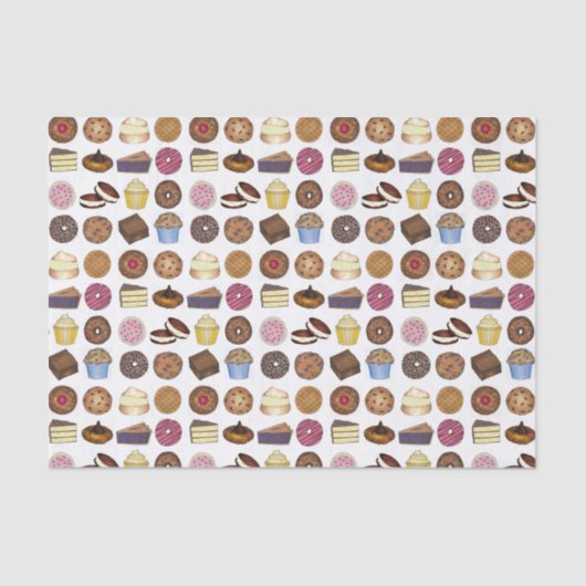 ベイクセールクッキーケーキパイドヌブラウニーマフィン 薄葉紙 (正面)