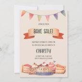 ベイクセールパーティーフェスティバル招待状 招待状 (正面)