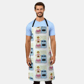 ベイクセールブラウニーブルースKitschy妻マンガ エプロン (着用した状態)