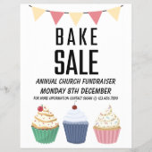 ベイクセール年次チャーチ募金会 チラシ (正面)