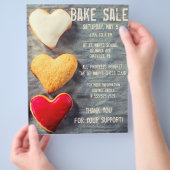 ベイクセール資金調達者フライヤーモダンスタイルCookie チラシ (手)