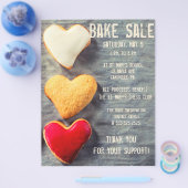 ベイクセール資金調達者フライヤーモダンスタイルCookie チラシ (シングル)