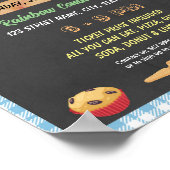 ベイクセール資金調達者学校イベントテンプレート ポスター (角)