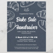 ベイクセール資金調達者教会の学校発表 チラシ (正面)