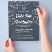 ベイクセール資金調達者教会の学校発表 チラシ (手)