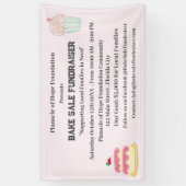 ベイクセール資金調達者 横断幕 (縦)