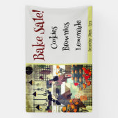 ベイクセール！イラストレーションアートチューペバナー 横断幕 (縦)