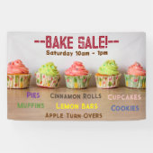 ベイクセール!Cupcakesスクリプトのカスタマイズ行 横断幕 (横)