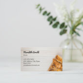 ベイクベーカリー事業 | 温かいパンかご 名刺 (スタンド正面)