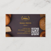 ベイクベーカリー事業 | 黄金エレガントの小麦 名刺 (正面)