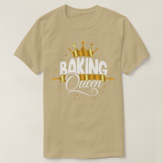 ベイクベーキングクイーンクラウン Tシャツ (デザイン正面)