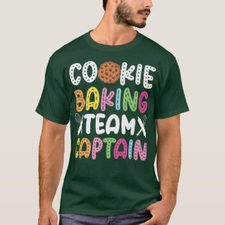 ベイクベーキングクッキーチームキャプテンクッキーベーキングチーム Tシャツ