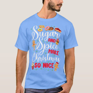 ベイクベーキングクリスマスクッキージンジャーブレッドマンカップカ Tシャツ