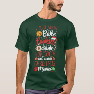 ベイクベーキングクリスマスクッキー Tシャツ