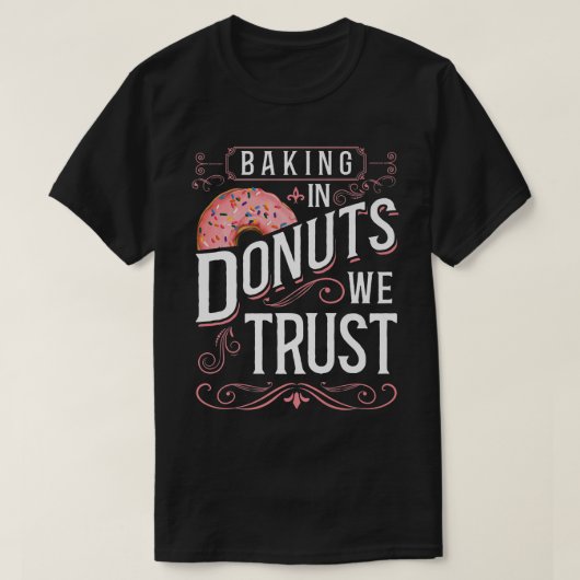 ベイクベーキングドーナツ Tシャツ (デザイン正面)