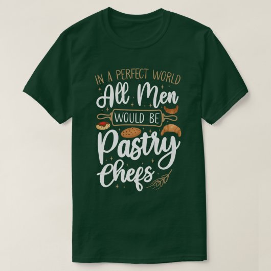 ベイクベーキングパティシシェフ Tシャツ (デザイン正面)