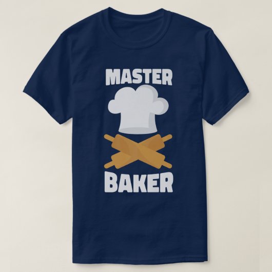 ベイクベーキング転がズピンマスターベイカー Tシャツ (デザイン正面)