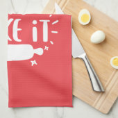 ベイク・イット・アイット・レタリングベーキング キッチンタオル (四つ折り)