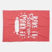 ベイク・イット・アイット・レタリングベーキング キッチンタオル (横)