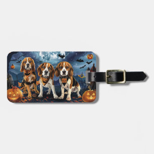 ベイグルハロウィン不気味 ラゲッジタグ