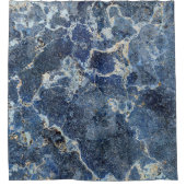 ベイグレーブラックマーブルベージュベージュ静脈 シャワーカーテン (正面)