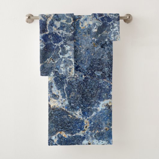 ベイグレーブラックマーブルベージュベージュ静脈 バスタオルセット (インサイチュ)