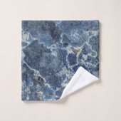 ベイグレーブラックマーブルベージュベージュ静脈 バスタオルセット (ウォッシュタオル)