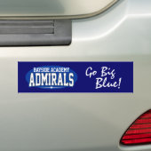 ベイサイドアカデミー高等学校 バンパーステッカー (車上)