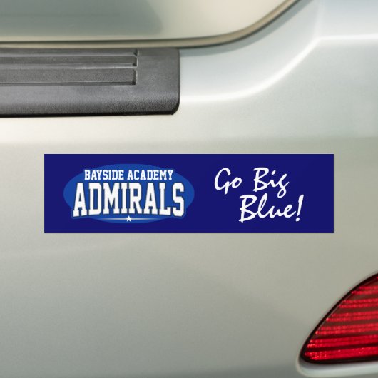 ベイサイドアカデミー高等学校 バンパーステッカー (車上)