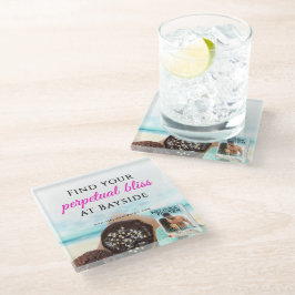 ベイサイドコースターで永遠の至福を見つける ガラスコースター