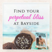 ベイサイドコースターで永遠の至福を見つける ガラスコースター (正面)