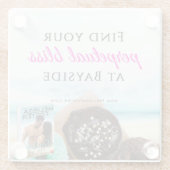 ベイサイドコースターで永遠の至福を見つける ガラスコースター (裏面)